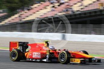 World © Octane Photographic Ltd. FIA Formula 2 (F2) - Qualifying. Gustav Malja – Racing Engineering. Circuit de Barcelona - Catalunya, Spain. Friday 12th May 2017. Digital Ref: 1813CB1L8410