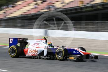 World © Octane Photographic Ltd. FIA Formula 2 (F2) - Qualifying. Sergio Canamasas – Trident. Circuit de Barcelona - Catalunya, Spain. Friday 12th May 2017. Digital Ref:1813CB1L8450