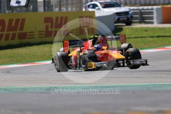 World © Octane Photographic Ltd. FIA Formula 2 (F2) - Qualifying. Gustav Malja and Louis Deletraz – Racing Engineering. Circuit de Barcelona - Catalunya, Spain. Friday 12th May 2017. Digital Ref: 1813CB7D5018