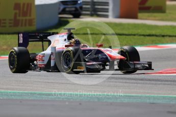 World © Octane Photographic Ltd. FIA Formula 2 (F2) - Qualifying. Nabil Jeffri – Trident. Circuit de Barcelona - Catalunya, Spain. Friday 12th May 2017. Digital Ref:1813CB7D5075
