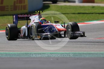 World © Octane Photographic Ltd. FIA Formula 2 (F2) - Qualifying. Sergio Canamasas – Trident. Circuit de Barcelona - Catalunya, Spain. Friday 12th May 2017. Digital Ref:1813CB7D5082