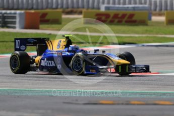 World © Octane Photographic Ltd. FIA Formula 2 (F2) - Qualifying. Nicolas Latifi – DAMS. Circuit de Barcelona - Catalunya, Spain. Friday 12th May 2017. Digital Ref:1813CB7D5090