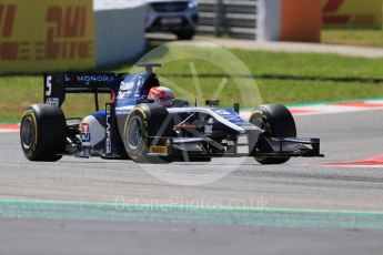 World © Octane Photographic Ltd. FIA Formula 2 (F2) - Qualifying. Luca Ghiotto – Russian Time. Circuit de Barcelona - Catalunya, Spain. Friday 12th May 2017. Digital Ref: 1813CB7D5121