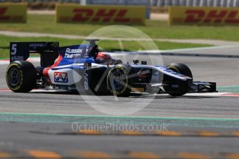 World © Octane Photographic Ltd. FIA Formula 2 (F2) - Qualifying. Luca Ghiotto – Russian Time. Circuit de Barcelona - Catalunya, Spain. Friday 12th May 2017. Digital Ref: 1813CB7D5125