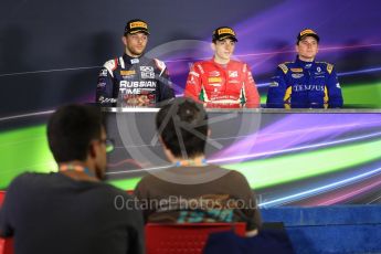 World © Octane Photographic Ltd. FIA Formula 2 (F2) - Race 1. Charles Leclerc – Prema Racing (1st), Luca Ghiotto – Russian Time (2nd) and Oliver Rowland – DAMS (3rd). Circuit de Barcelona - Catalunya, Spain. Friday 12th May 2017. Digital Ref:1819LB1D2527