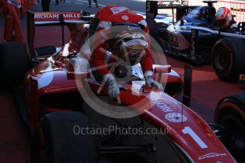 World © Octane Photographic Ltd. FIA Formula 2 (F2) - Race 1. Charles Leclerc – Prema Racing. Circuit de Barcelona - Catalunya, Spain. Friday 12th May 2017. Digital Ref:1819LB2D8549