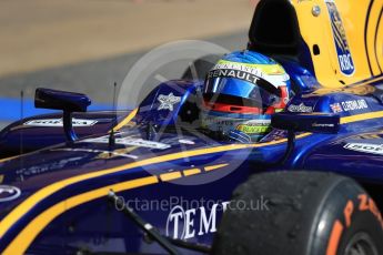 World © Octane Photographic Ltd. FIA Formula 2 (F2) - Race 2. Oliver Rowland – DAMS. Circuit de Barcelona - Catalunya, Spain. Sunday 14th May 2017. Digital Ref:1822LB1D3222