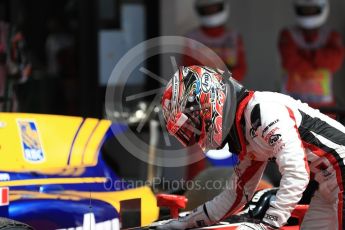 World © Octane Photographic Ltd. FIA Formula 2 (F2) - Race 2. Nobuharu Matsushita – ART Grand Prix. Circuit de Barcelona - Catalunya, Spain. Sunday 14th May 2017. Digital Ref:1822LB1D3249