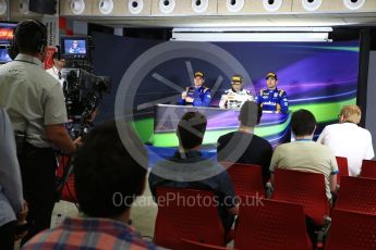 World © Octane Photographic Ltd. FIA Formula 2 (F2) - Race 2. Nobuharu Matsushita (1st) – ART Grand Prix with Oliver Rowland (2nd) and Nicolas Latifi (3rd) – DAMS . Circuit de Barcelona - Catalunya, Spain. Sunday 14th May 2017. Digital Ref:1822LB2D8729