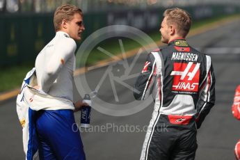 World © Octane Photographic Ltd. Formula 1 - Australian Grand Prix - Race. Kevin Magnussen - Haas F1 Team VF-17 and World © Octane Photographic Ltd. Formula 1 - Australian Grand Prix - Race. Kevin Magnussen - Haas F1 Team VF-17. Albert Park Circuit. Sunday 26th March 2017. Digital Ref. Albert Park Circuit. Sunday 26th March 2017. Digital Ref: 1800LB1D5189