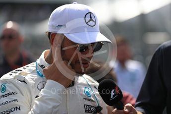 World © Octane Photographic Ltd. Formula 1 - Australian Grand Prix - Drivers Parade. Lewis Hamilton - Mercedes AMG Petronas F1 W08 EQ Energy+. Albert Park Circuit. Sunday 26th March 2017. Digital Ref: 1801LB1D5382