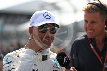 World © Octane Photographic Ltd. Formula 1 - Australian Grand Prix - Drivers Parade. Lewis Hamilton - Mercedes AMG Petronas F1 W08 EQ Energy+. Albert Park Circuit. Sunday 26th March 2017. Digital Ref: 1801LB1D5385