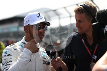 World © Octane Photographic Ltd. Formula 1 - Australian Grand Prix - Drivers Parade. Lewis Hamilton - Mercedes AMG Petronas F1 W08 EQ Energy+. Albert Park Circuit. Sunday 26th March 2017. Digital Ref: 1801LB1D5388