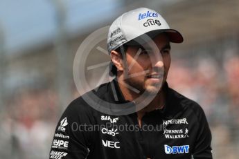 World © Octane Photographic Ltd. Formula 1 - Australian Grand Prix - Drivers Parade. Sergio Perez - Sahara Force India VJM10. Albert Park Circuit. Sunday 26th March 2017. Digital Ref: 1801LB1D5428