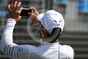 World © Octane Photographic Ltd. Formula 1 - Australian Grand Prix - Drivers Parade. Lewis Hamilton - Mercedes AMG Petronas F1 W08 EQ Energy+. Albert Park Circuit. Sunday 26th March 2017. Digital Ref: 1801LB1D5451