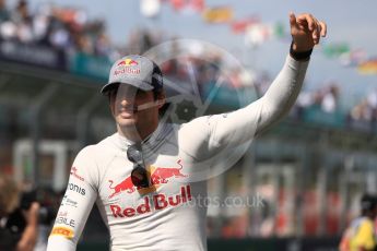 World © Octane Photographic Ltd. Formula 1 - Australian Grand Prix - Drivers Parade. Carlos Sainz - Scuderia Toro Rosso STR12. Albert Park Circuit. Sunday 26th March 2017. Digital Ref: 1801LB1D5587