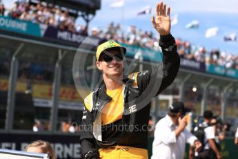 World © Octane Photographic Ltd. Formula 1 - Australian Grand Prix - Drivers Parade. Nico Hulkenberg - Renault Sport F1 Team R.S.17. Albert Park Circuit. Sunday 26th March 2017. Digital Ref: 1801LB1D5639