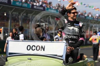 World © Octane Photographic Ltd. Formula 1 - Australian Grand Prix - Drivers Parade. Esteban Ocon - Sahara Force India VJM10. Albert Park Circuit. Sunday 26th March 2017. Digital Ref: 1801LB1D5666