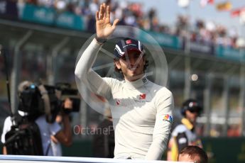 World © Octane Photographic Ltd. Formula 1 - Australian Grand Prix - Drivers Parade. Antonio Giovinazzi – Sauber F1 Team Reserve Driver. Albert Park Circuit. Sunday 26th March 2017. Digital Ref: 1801LB1D5705