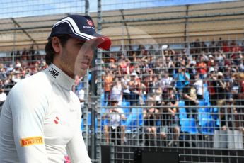 World © Octane Photographic Ltd. Formula 1 - Australian Grand Prix - Drivers Parade. Antonio Giovinazzi – Sauber F1 Team Reserve Driver. Albert Park Circuit. Sunday 26th March 2017. Digital Ref: 1801LB2D5371