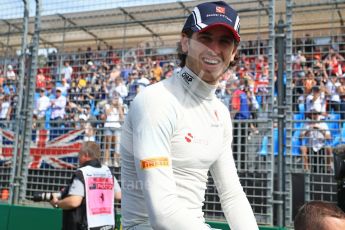 World © Octane Photographic Ltd. Formula 1 - Australian Grand Prix - Drivers Parade. Antonio Giovinazzi – Sauber F1 Team Reserve Driver. Albert Park Circuit. Sunday 26th March 2017. Digital Ref: 1801LB2D5375