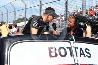 World © Octane Photographic Ltd. Formula 1 - Australian Grand Prix - Drivers Parade. Valtteri Bottas - Mercedes AMG Petronas F1 W08 EQ Energy+. Albert Park Circuit. Sunday 26th March 2017. Digital Ref: 1801LB2D5416