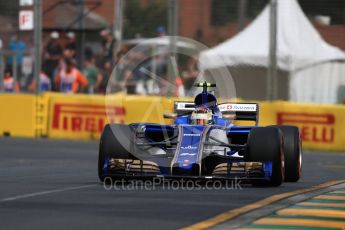 World © Octane Photographic Ltd. Formula 1 - Australian Grand Prix - Practice 1. Pascal Wehrlein – Sauber F1 Team C36. Albert Park Circuit. Friday 24th March 2017. Digital Ref: 1793LB1D0975