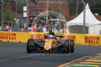 World © Octane Photographic Ltd. Formula 1 - Australian Grand Prix - Practice 1. Jolyon Palmer - Renault Sport F1 Team R.S.17. Albert Park Circuit. Friday 24th March 2017. Digital Ref: 1793LB1D0982