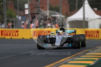 World © Octane Photographic Ltd. Formula 1 - Australian Grand Prix - Practice 1. Lewis Hamilton - Mercedes AMG Petronas F1 W08 EQ Energy+. Albert Park Circuit. Friday 24th March 2017. Digital Ref: 1793LB1D1003