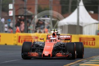 World © Octane Photographic Ltd. Formula 1 - Australian Grand Prix - Practice 1. Stoffel Vandoorne - McLaren Honda MCL32. Albert Park Circuit. Friday 24th March 2017. Digital Ref: 1793LB1D1051