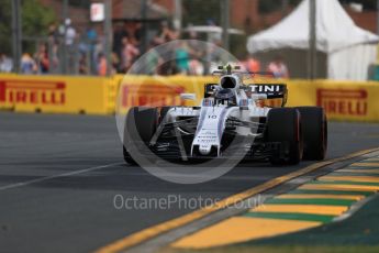 World © Octane Photographic Ltd. Formula 1 - Australian Grand Prix - Practice 1. Lance Stroll - Williams Martini Racing FW40. Albert Park Circuit. Friday 24th March 2017. Digital Ref: 1793LB1D1087