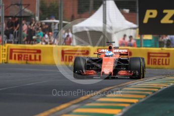 World © Octane Photographic Ltd. Formula 1 - Australian Grand Prix - Practice 1. Fernando Alonso - McLaren Honda MCL32. Albert Park Circuit. Friday 24th March 2017. Digital Ref: 1793LB1D1202