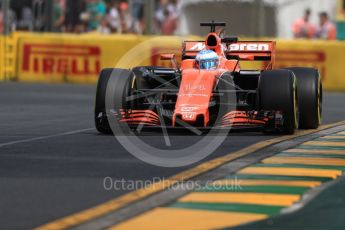 World © Octane Photographic Ltd. Formula 1 - Australian Grand Prix - Practice 1. Fernando Alonso - McLaren Honda MCL32. Albert Park Circuit. Friday 24th March 2017. Digital Ref: 1793LB1D1205