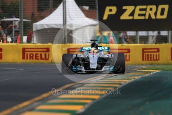 World © Octane Photographic Ltd. Formula 1 - Australian Grand Prix - Practice 1. Lewis Hamilton - Mercedes AMG Petronas F1 W08 EQ Energy+. Albert Park Circuit. Friday 24th March 2017. Digital Ref: 1793LB1D1444