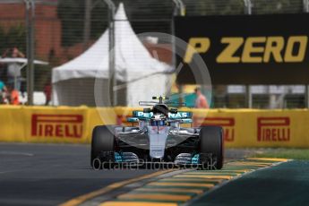 World © Octane Photographic Ltd. Formula 1 - Australian Grand Prix - Practice 1. Valtteri Bottas - Mercedes AMG Petronas F1 W08 EQ Energy+. Albert Park Circuit. Friday 24th March 2017. Digital Ref: 1793LB1D1582
