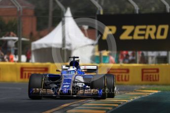 World © Octane Photographic Ltd. Formula 1 - Australian Grand Prix - Practice 1. Marcus Ericsson – Sauber F1 Team C36. Albert Park Circuit. Friday 24th March 2017. Digital Ref: 1793LB1D1613
