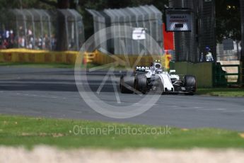 World © Octane Photographic Ltd. Formula 1 - Australian Grand Prix - Practice 1. Lance Stroll - Williams Martini Racing FW40. Albert Park Circuit. Friday 24th March 2017. Digital Ref: 1793LB1D1666