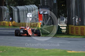 World © Octane Photographic Ltd. Formula 1 - Australian Grand Prix - Practice 1. Stoffel Vandoorne - McLaren Honda MCL32. Albert Park Circuit. Friday 24th March 2017. Digital Ref: 1793LB1D1670