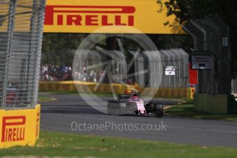 World © Octane Photographic Ltd. Formula 1 - Australian Grand Prix - Practice 1. Esteban Ocon - Sahara Force India VJM10. Albert Park Circuit. Friday 24th March 2017. Digital Ref: 1793LB1D1729