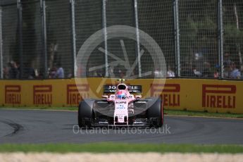 World © Octane Photographic Ltd. Formula 1 - Australian Grand Prix - Practice 1. Esteban Ocon - Sahara Force India VJM10. Albert Park Circuit. Friday 24th March 2017. Digital Ref: 1793LB1D1733