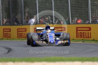 World © Octane Photographic Ltd. Formula 1 - Australian Grand Prix - Practice 1. Pascal Wehrlein – Sauber F1 Team C36. Albert Park Circuit. Friday 24th March 2017. Digital Ref: 1793LB1D1771