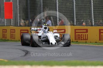 World © Octane Photographic Ltd. Formula 1 - Australian Grand Prix - Practice 1. Lance Stroll - Williams Martini Racing FW40. Albert Park Circuit. Friday 24th March 2017. Digital Ref: 1793LB1D1779