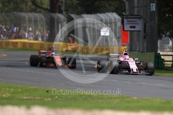 World © Octane Photographic Ltd. Formula 1 - Australian Grand Prix - Practice 1. Esteban Ocon - Sahara Force India VJM10. Albert Park Circuit. Friday 24th March 2017. Digital Ref: 1793LB1D1817