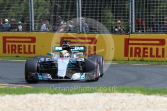 World © Octane Photographic Ltd. Formula 1 - Australian Grand Prix - Practice 1. Lewis Hamilton - Mercedes AMG Petronas F1 W08 EQ Energy+. Albert Park Circuit. Friday 24th March 2017. Digital Ref: 1793LB1D1899