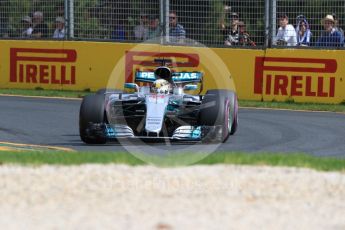 World © Octane Photographic Ltd. Formula 1 - Australian Grand Prix - Practice 1. Lewis Hamilton - Mercedes AMG Petronas F1 W08 EQ Energy+. Albert Park Circuit. Friday 24th March 2017. Digital Ref: 1793LB1D1925