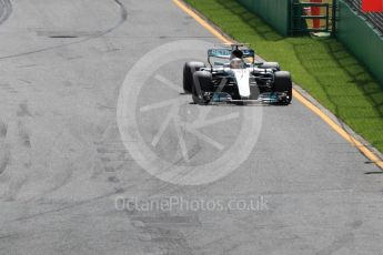 World © Octane Photographic Ltd. Formula 1 - Australian Grand Prix - Practice 1. Lewis Hamilton - Mercedes AMG Petronas F1 W08 EQ Energy+. Albert Park Circuit. Friday 24th March 2017. Digital Ref: 1793LB1D1968