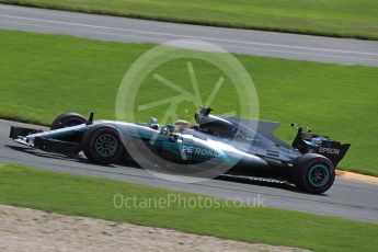 World © Octane Photographic Ltd. Formula 1 - Australian Grand Prix - Practice 1. Lewis Hamilton - Mercedes AMG Petronas F1 W08 EQ Energy+. Albert Park Circuit. Friday 24th March 2017. Digital Ref: 1793LB1D2031