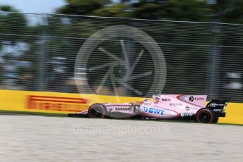 World © Octane Photographic Ltd. Formula 1 - Australian Grand Prix - Practice 1. Sergio Perez - Sahara Force India VJM10. Albert Park Circuit. Friday 24th March 2017. Digital Ref: 1793LB2D4269