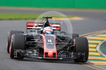 World © Octane Photographic Ltd. Formula 1 - Australian Grand Prix - Practice 2. Romain Grosjean - Haas F1 Team VF-17. Albert Park Circuit. Friday 24th March 2017. Digital Ref: 1794LB1D2195