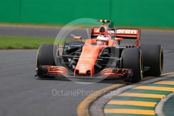 World © Octane Photographic Ltd. Formula 1 - Australian Grand Prix - Practice 2. Stoffel Vandoorne - McLaren Honda MCL32. Albert Park Circuit. Friday 24th March 2017. Digital Ref: 1794LB1D2206